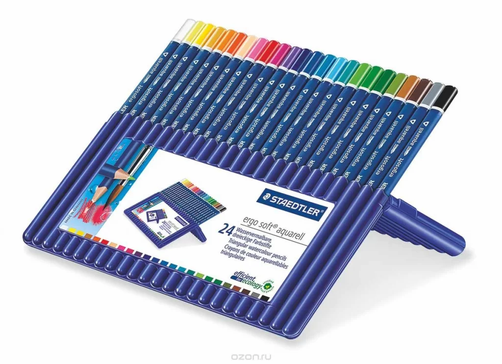 НАБОР АКВАРЕЛЬНЫХ КАРАНДАШЕЙ STAEDTLER ERGOSOFT 24 ЦВЕТА.webp