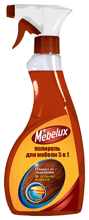 ПОЛИРОЛЬ ДЛЯ МЕБЕЛИ MEBELUX 5 В 1