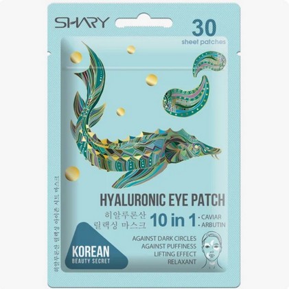 Гиалуроновые тканевые патчи-релаксанты 10 в 1 Shary Shary Hyaluronic eye patch