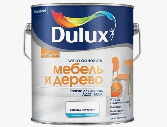 Краска акриловая Dulux Легко Обновить - Мебель и дерево влагостойкая