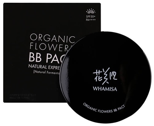 WHAMISA BB КУШОН ORGANIC FLOWERS, SPF 50