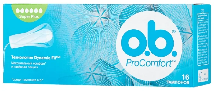 O.b. тампоны ProComfort Super Plus