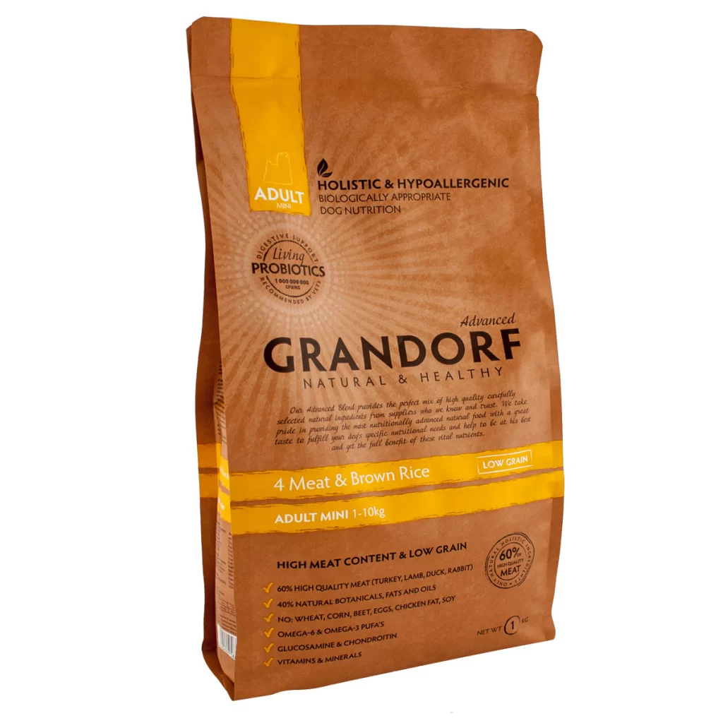 GRANDORF 4MEAT & BROWN RICE ADULT MINI