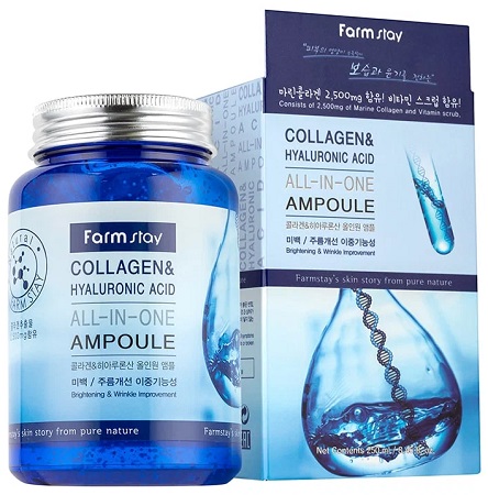 FARMSTAY ALL-IN-ONE AMPOULE COLLAGEN & HYALURONIC ACID