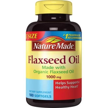 Nature Made, Flaxseed Oil, 1000 mg, 180 Softgels