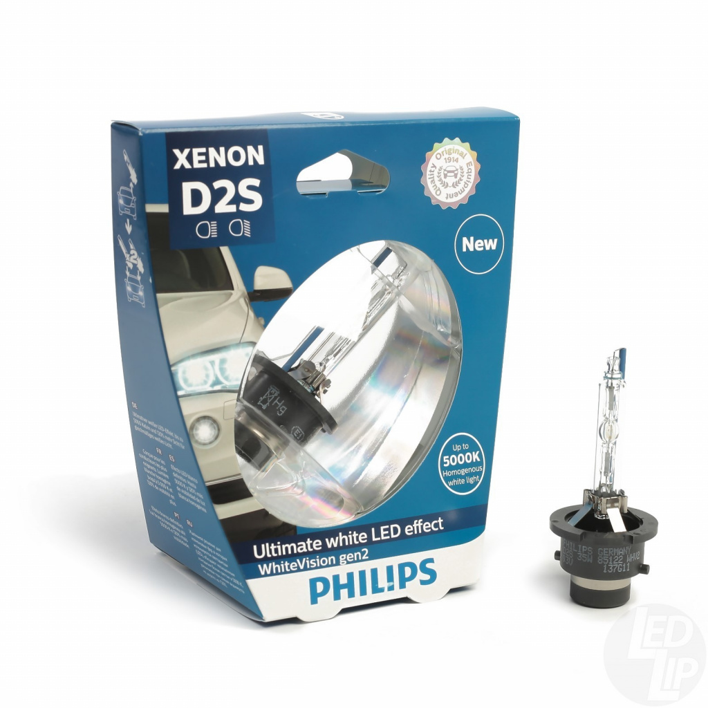 Philips "WhiteVision gen2", цоколь D2S, 35 Вт. 85122 WHV2S1