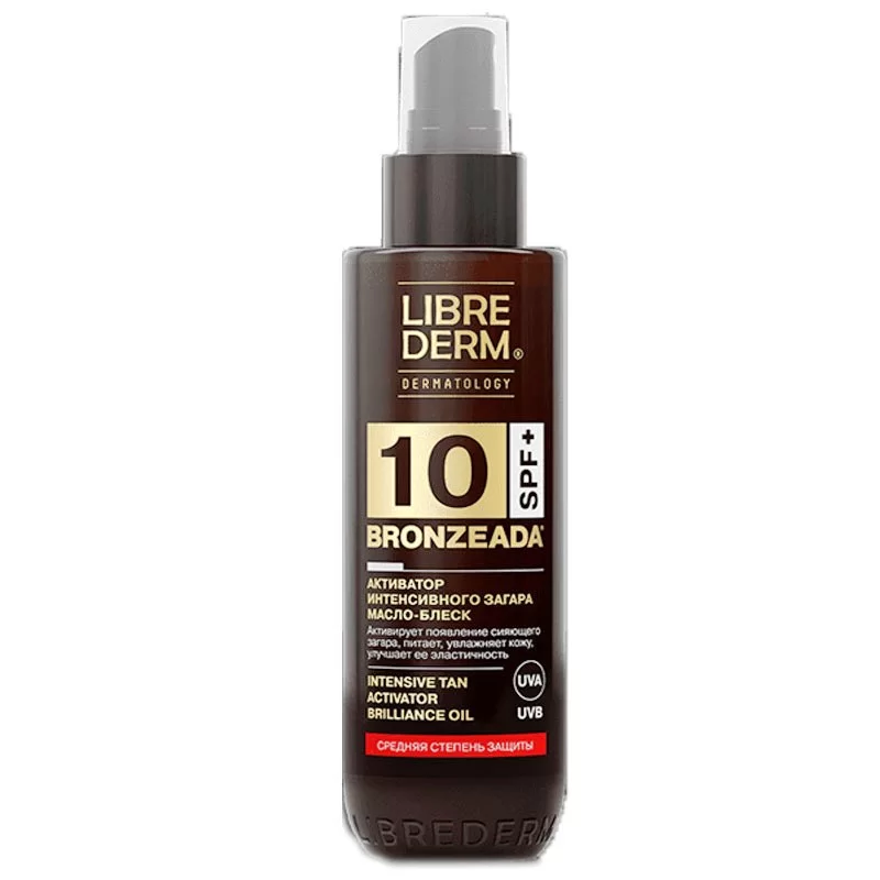 Librederm Bronzeada масло-блеск активатор интенсивного загара SPF 10