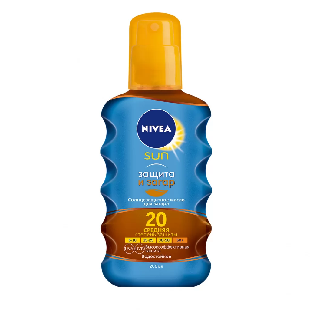 Nivea Sun солнцезащитное масло-спрей для загара Защита и загар SPF 30